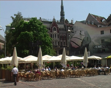 Biergarten in Riga