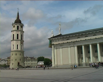 Kathedrale von Vilnius mit Glockenturm