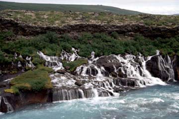 Wasserfall Hraunfossar