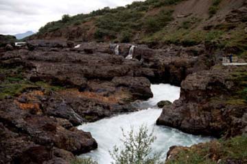 Wasserfall Hraunfossar