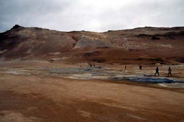 Schwefelschlammtöpfe des Solfatarenfeld