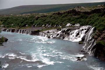 Wasserfall Hraunfossar